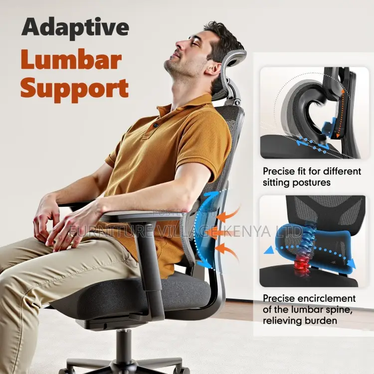 Modern Orthopedic Reclining Back Office Chair