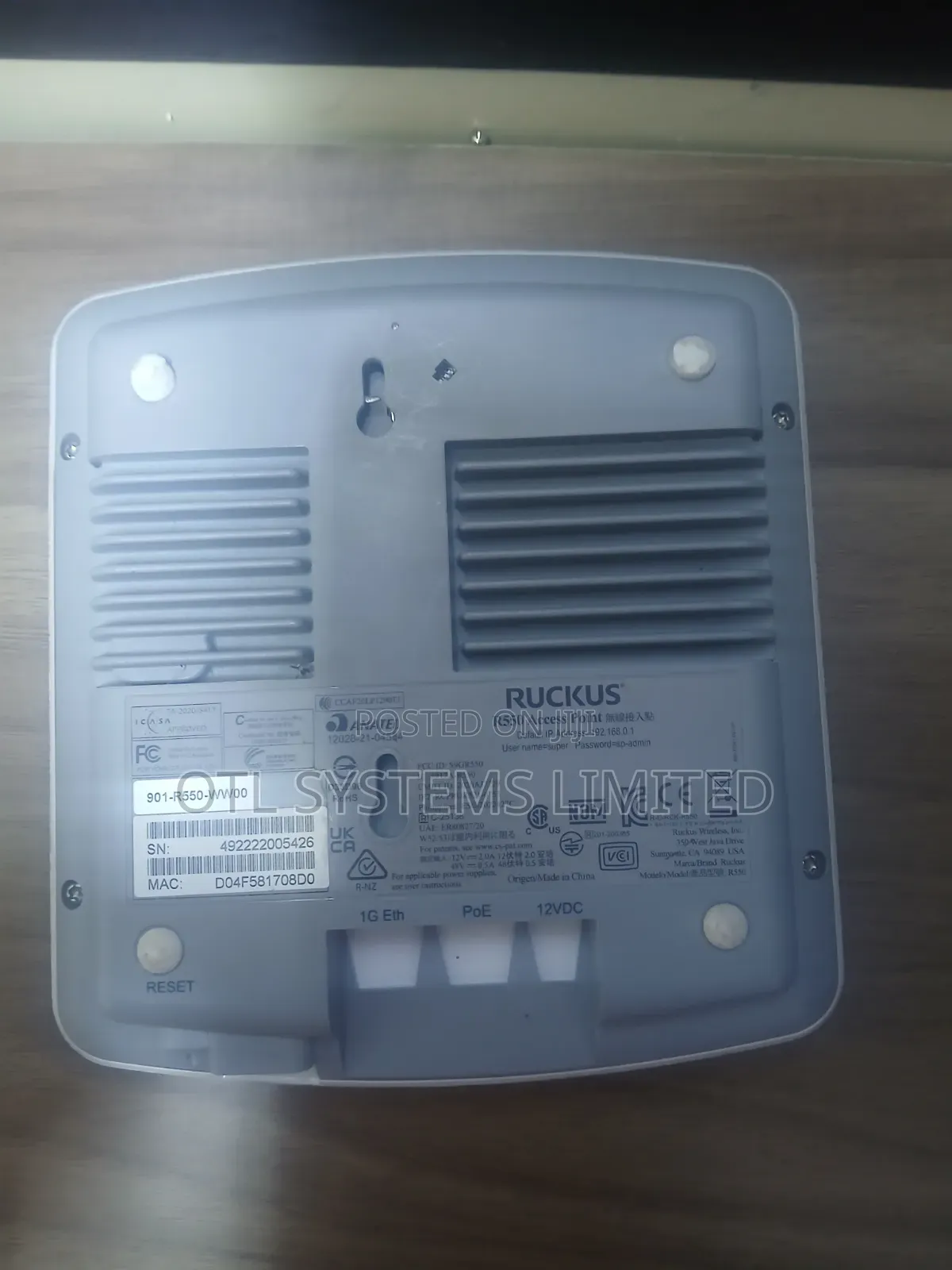 Ruckus R550 Access Point