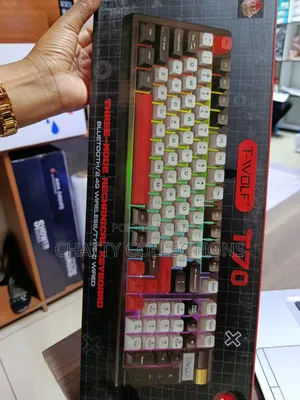 T-Wolf Three Mode Mechanical Keyboard Bluetooth/Wireless/Type C Wired