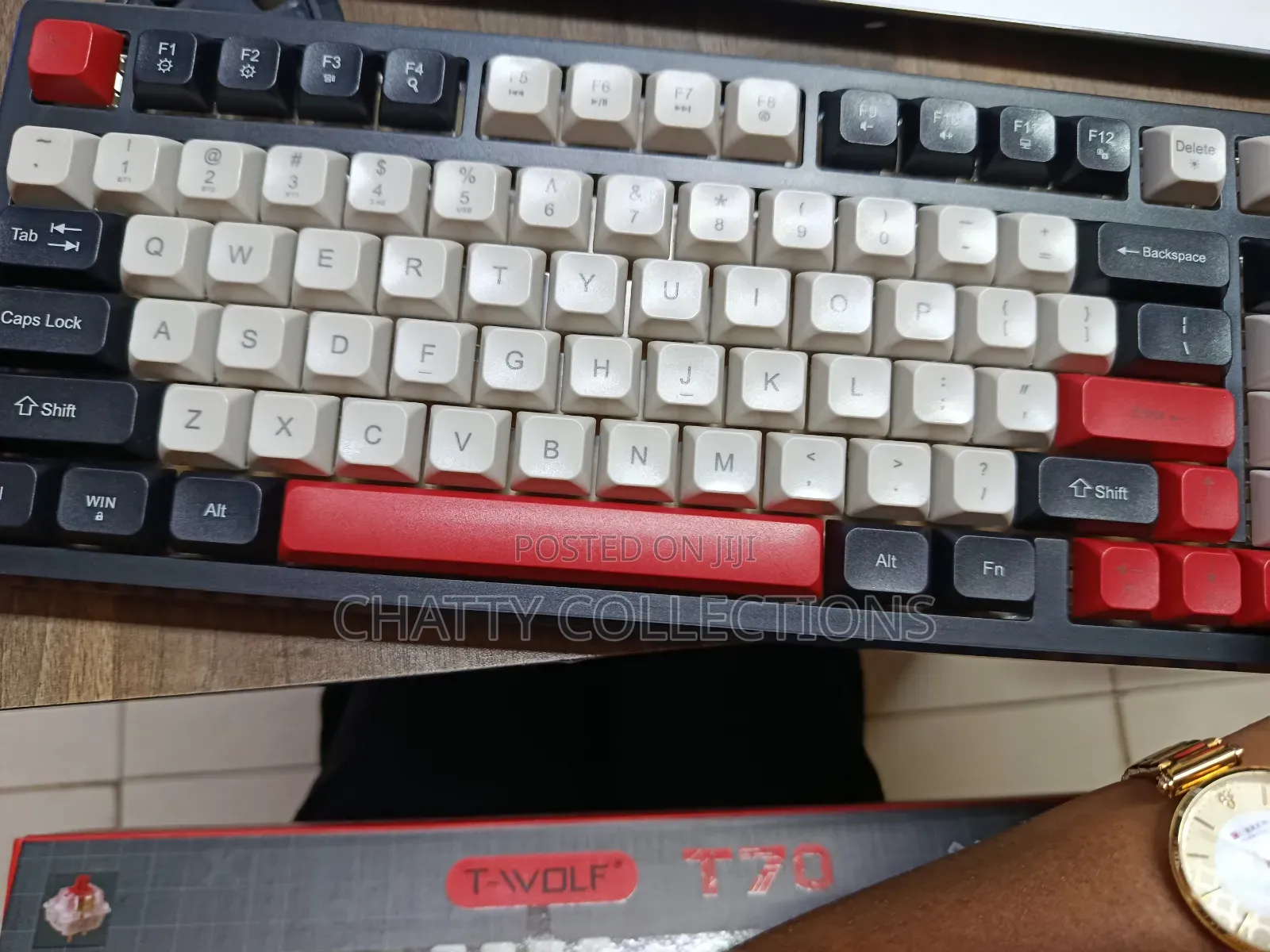 T-Wolf Three Mode Mechanical Keyboard Bluetooth/Wireless/Type C Wired