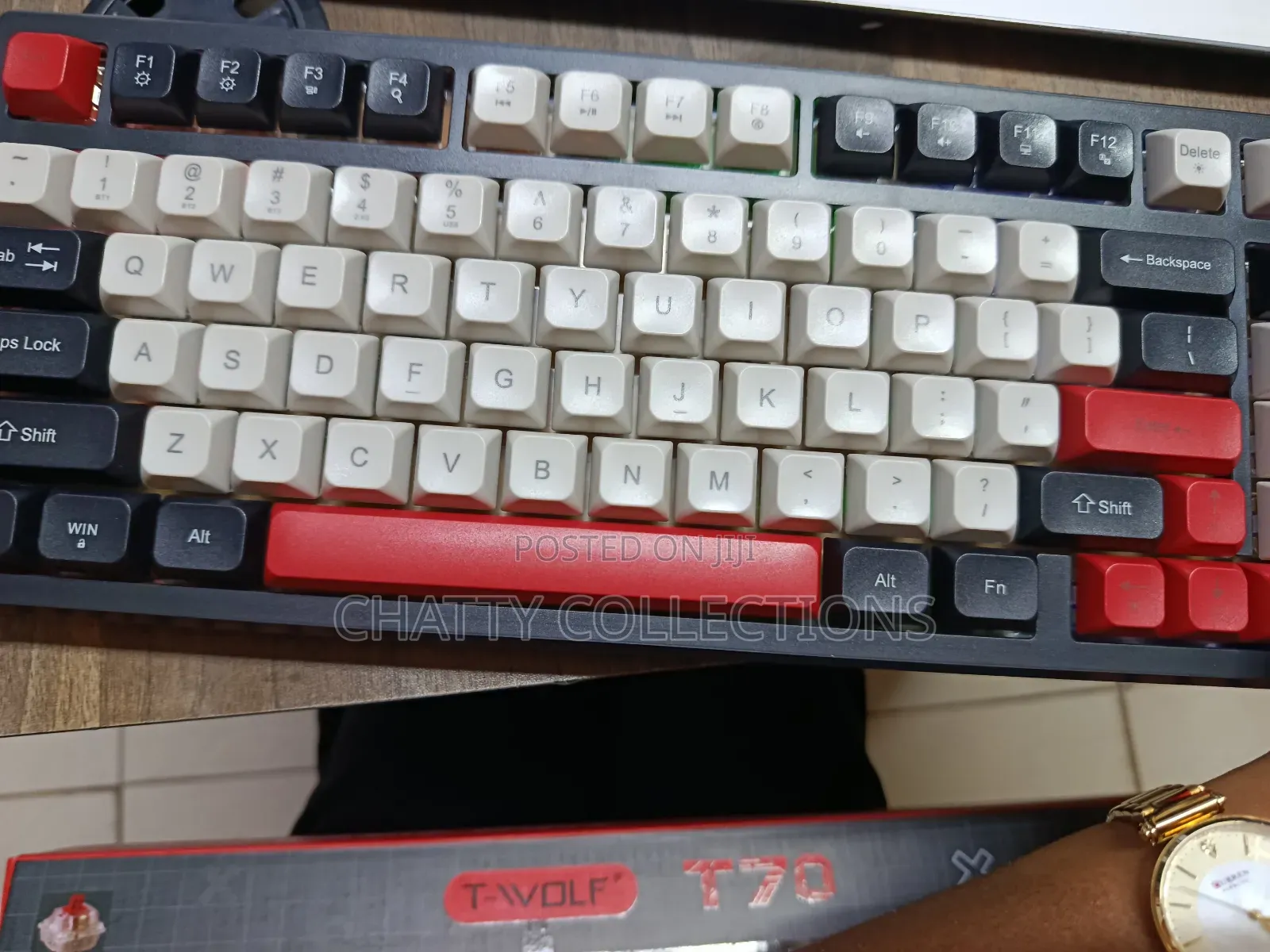 T-Wolf Three Mode Mechanical Keyboard Bluetooth/Wireless/Type C Wired