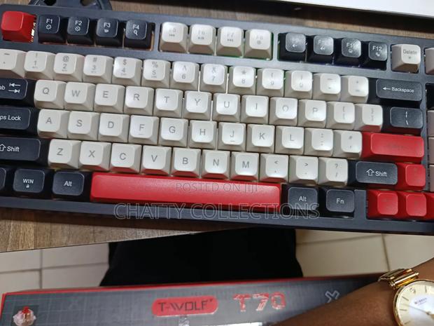 T-Wolf Three Mode Mechanical Keyboard Bluetooth/Wireless/Type C Wired - thumbnail 8