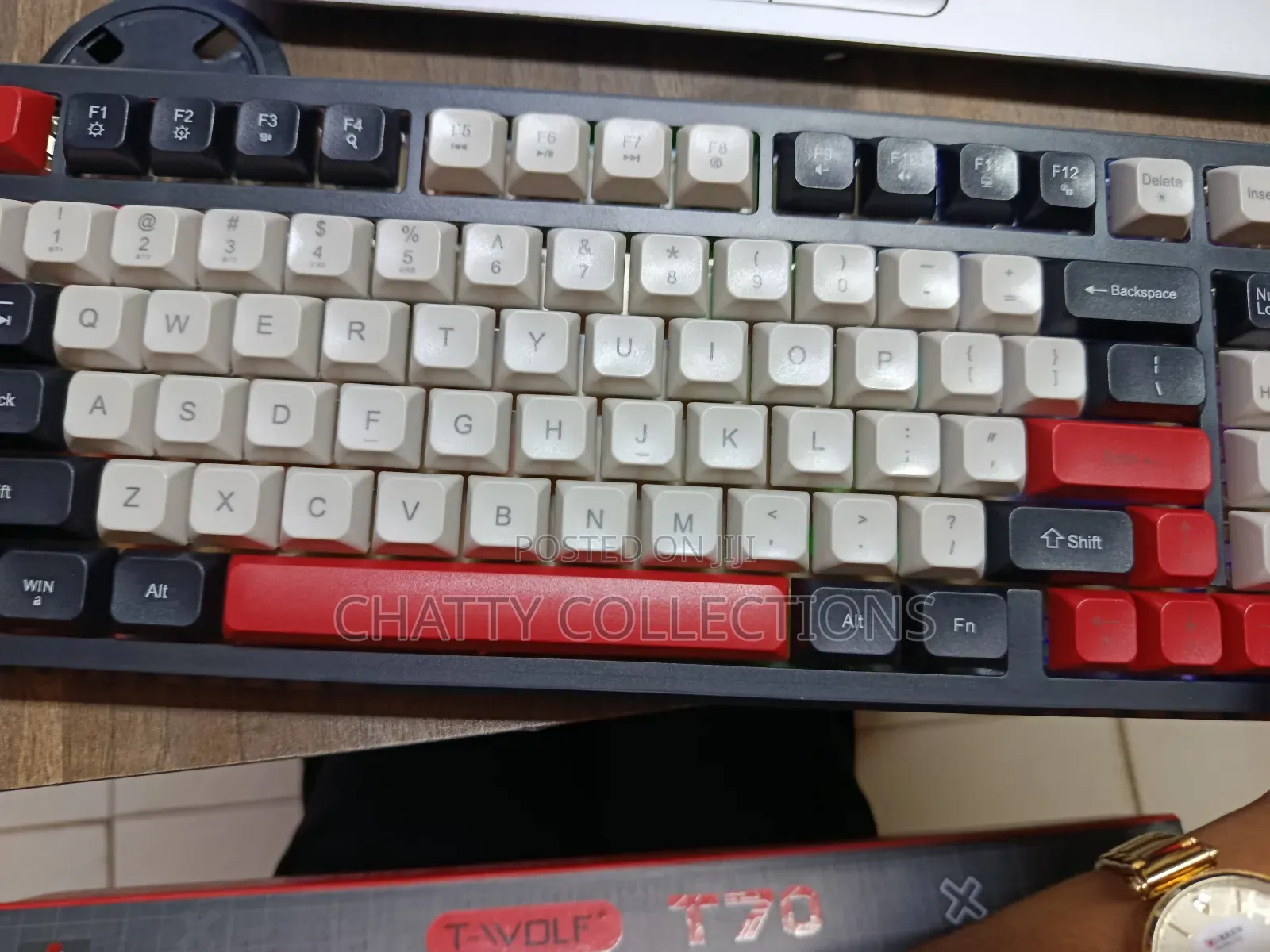 T-Wolf Three Mode Mechanical Keyboard Bluetooth/Wireless/Type C Wired