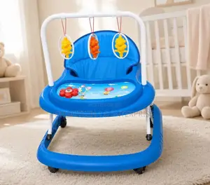 Blue Baby Walker-Plastic