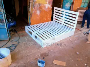 5 by 6 White Bed