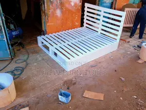 5 by 6 White Bed