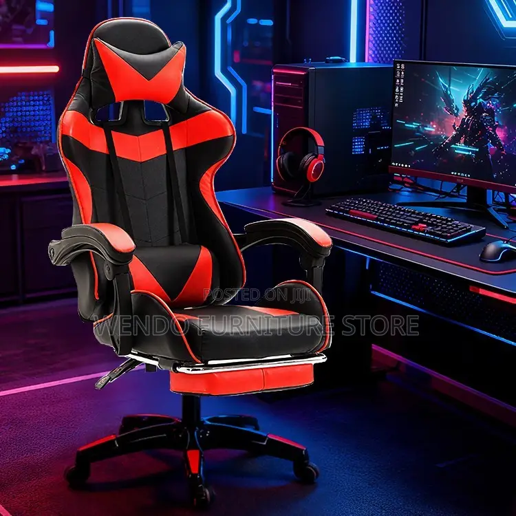 Office Chair : Ys-916-Orange Gaming Chair With Pu Leather.