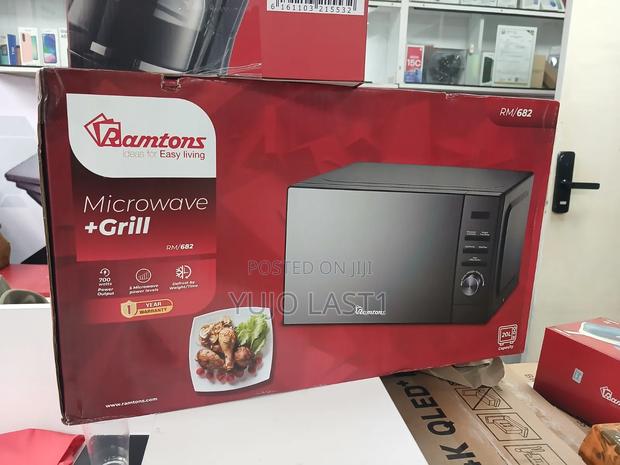 Ramtons 20 Liters Microwave With Grill Mirror Finish – Rm/682
