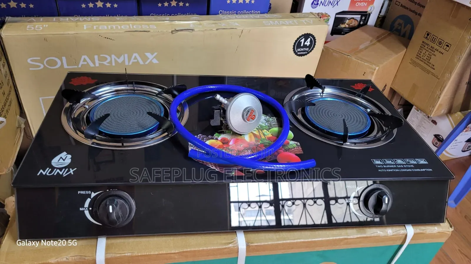 Infrared Glass Top 2 Burner Low Gas Cooker – Auto Ignition
