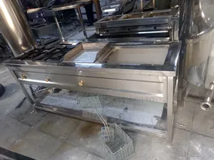 Stainless Steel Combined Cooking Unit Is Designed for Commercial Food