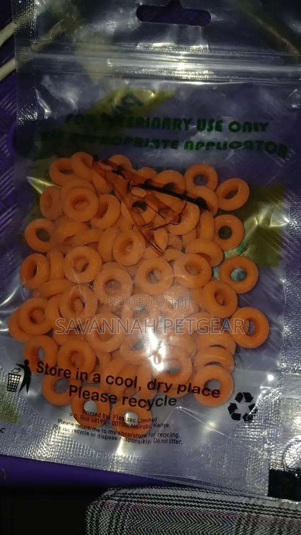 Veterinary Rubber Castration Rings for Bloodless Castration Tail Dock - thumbnail 4