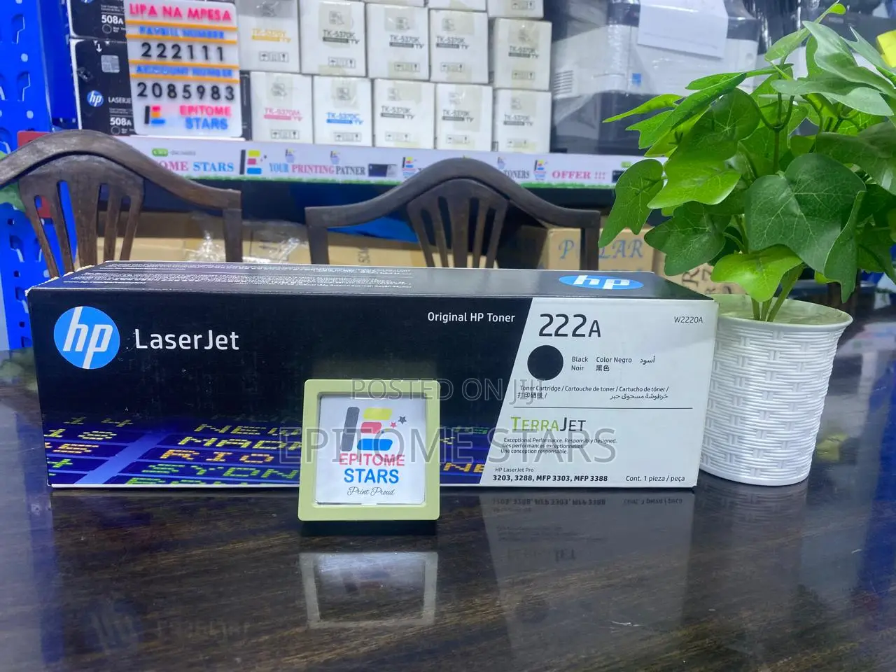 Hp 222a Black Original Toner Cartridge (W2220a)
