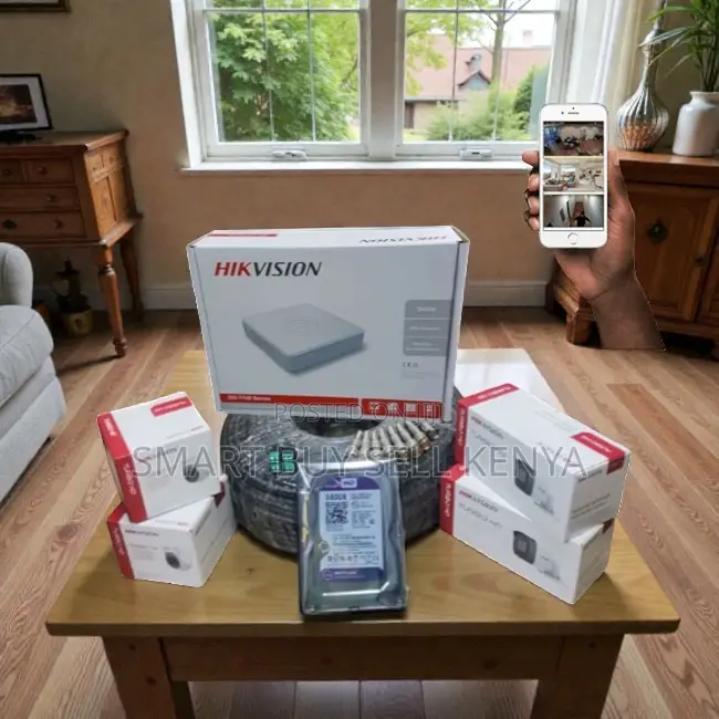 High Definition 4 Hikvision 1080p Full Hd CCTV Cameras Full System Kit