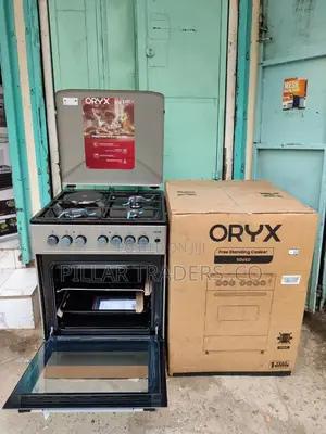 Oryx 60x60 Free Standing Cooker – 3 Gas + 1 Electric Plate