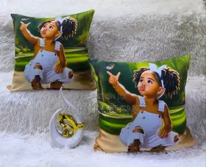 Throw Pillows ✓Size 18" ×18" ✓ Printed in Gold, African, Bible Vases.