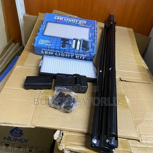 416 Led Camera Fill Light Kit With Adjustable Support Stand
