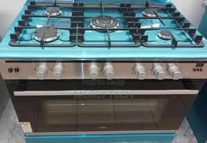 Haier 5-Burner Gas Cooker With Oven – Turquoise