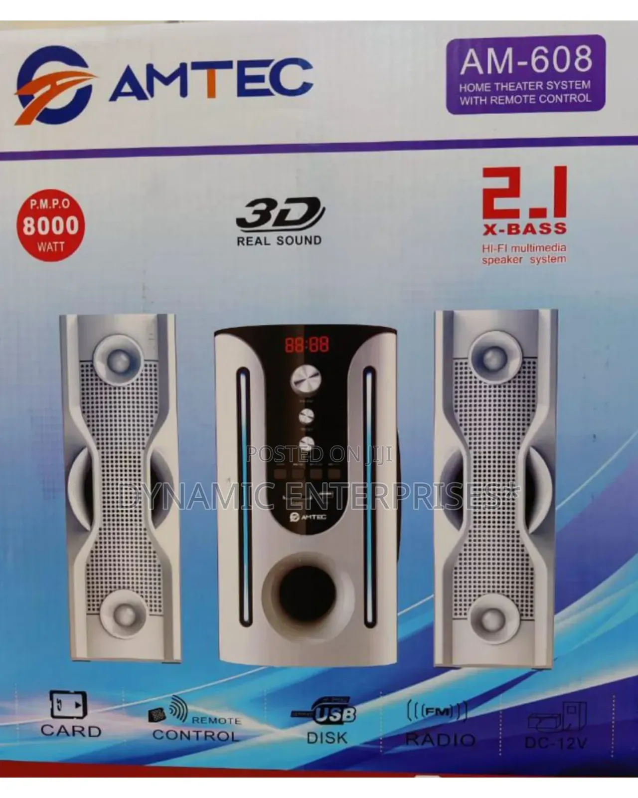 Amtec Am 608 X Bass Multimedia System) Woofer/Speaker