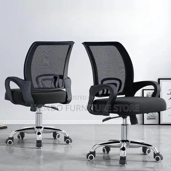 Office Chair : B5 Black Clerical Mesh Office Chair