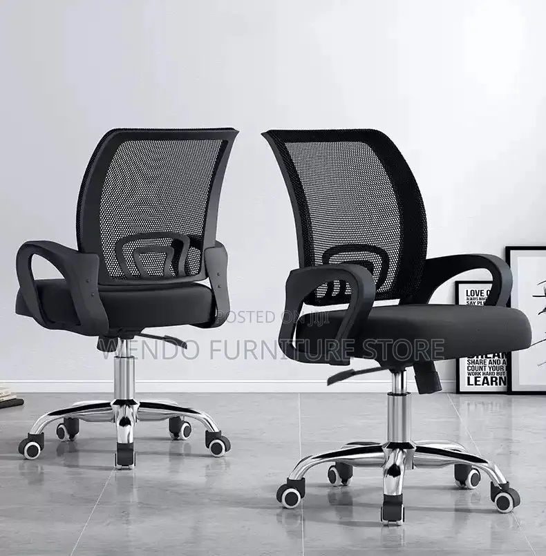 Office Chair : B5 Black Clerical Mesh Office Chair