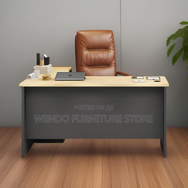 Office Desk : Modern 120cm L-Shaped Executive Office Desk - thumbnail 2