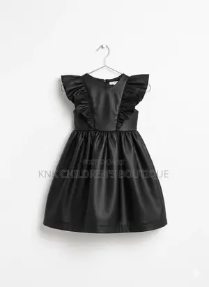 KNK Black Flutter Girls Dress