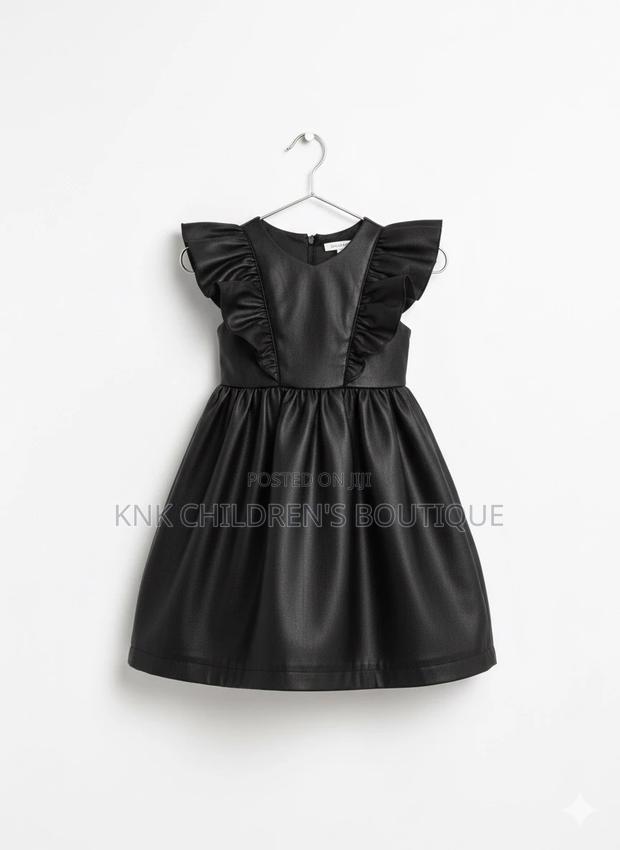 KNK Black Flutter Girls Dress