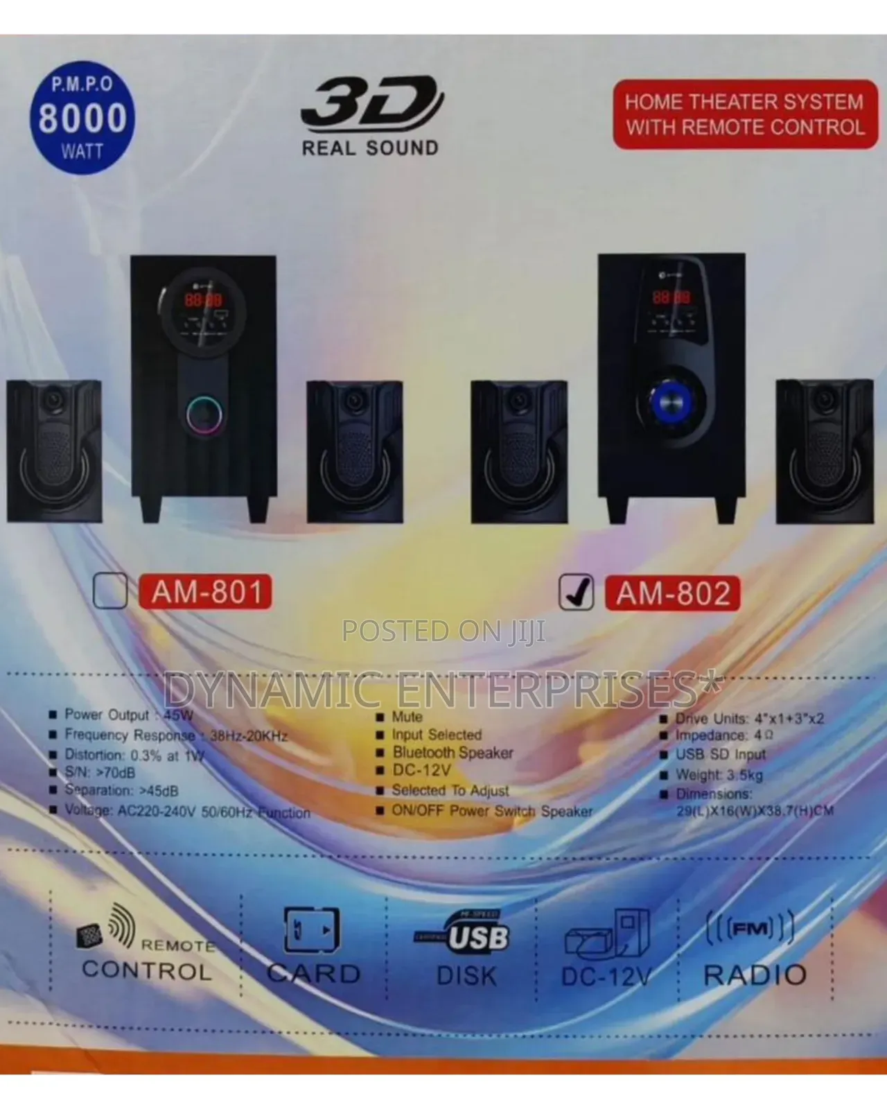 Amtec 801/802 Sub Woofer/System