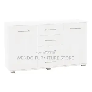 Cabinet : Modern Walnut Wood Office Credenza With Drawers and Cabinets