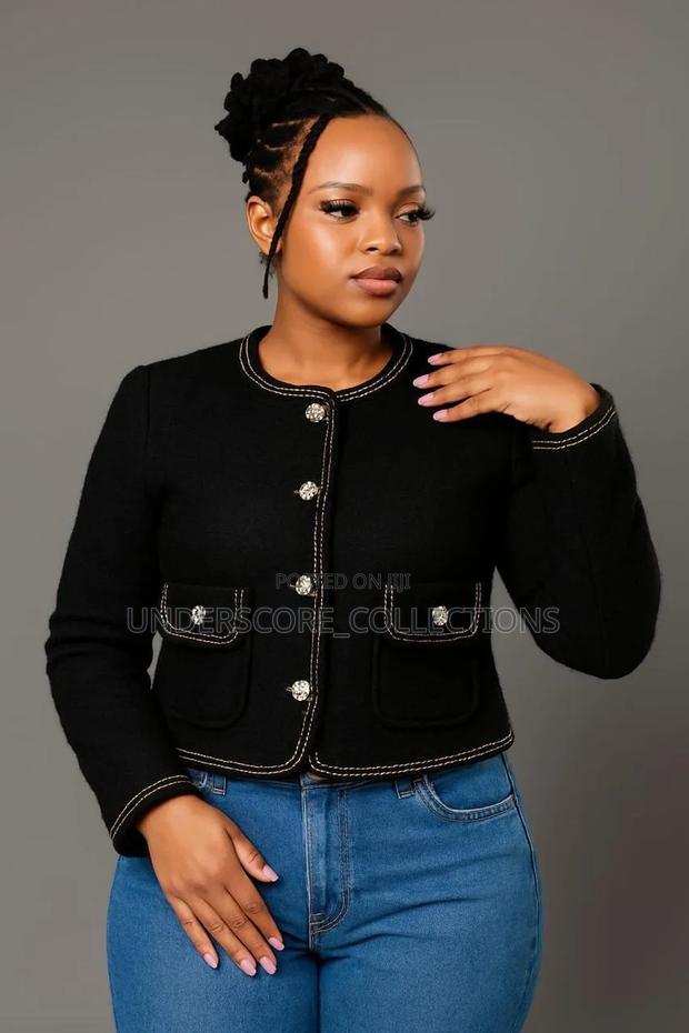 Ladies Checked Crop Jackets