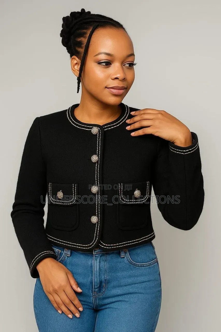 Ladies Checked Crop Jackets