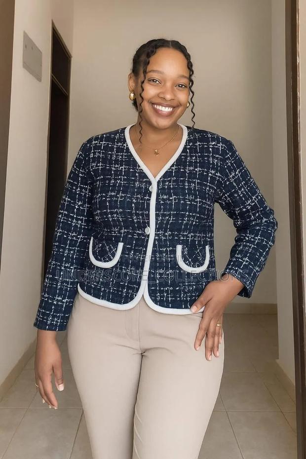Ladies Checked Crop Jackets - thumbnail 5