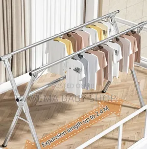 Telescopic/Retractable/Foldable Stainless Steel Laundry Rack.