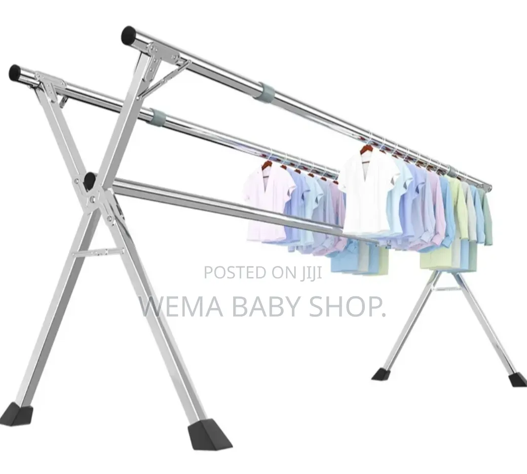 Telescopic/Retractable/Foldable Stainless Steel Laundry Rack.