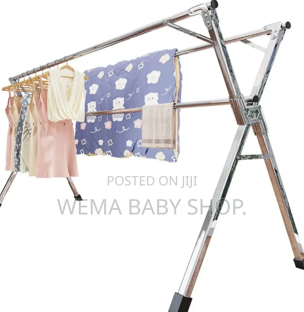 Telescopic/Retractable/Foldable Stainless Steel Laundry Rack.