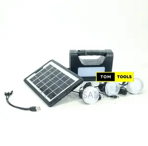 3 Bulbs, Phone Charger and Torch Emergency Solar Home Lighting System
