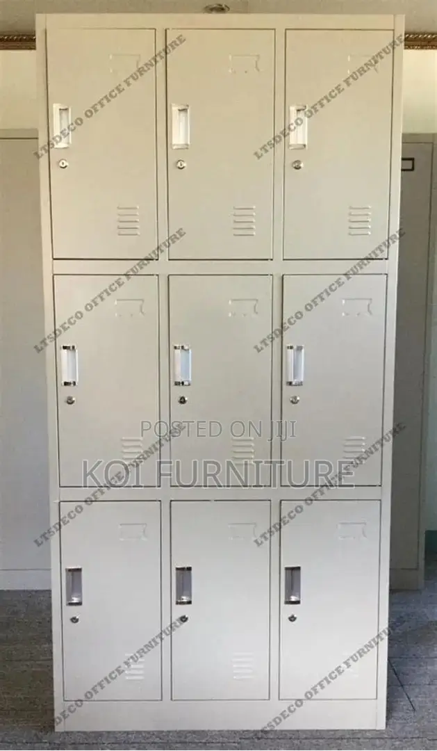 Office Cabinet; Nine Lockers Executive Tyi0 Cabinet