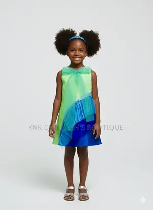 KNK Girls Colorblock Dress - Blue Green Mermaid Dress