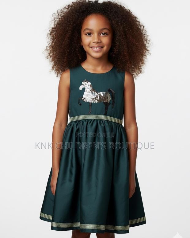KNK Green Horse Girls Dress