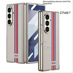 Samsung Galaxy Z Fold 7 Leather Case With Built-in Screen Protector,