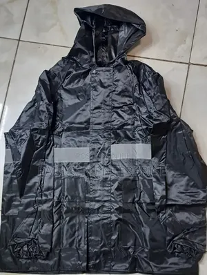 All Weather Black Rain Coat Suit
