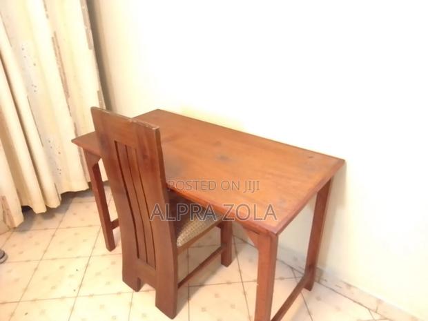 Mahogany Desk/Table With Wooden Chair (2*1*)