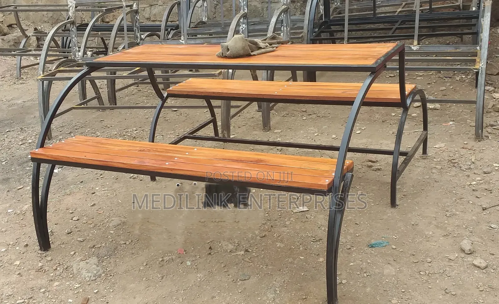Epp Wooden Metallic Foldable Benches