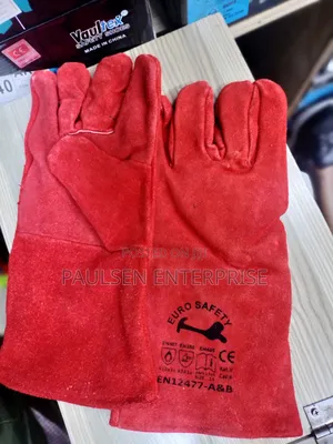Euro Safety Long Leather Gloves