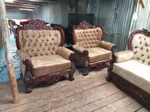 Antique Single Seater Open Arm Mahogany Wood Mix