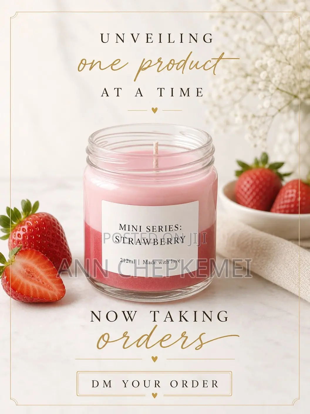 Creamy Vanilla Scented Candle