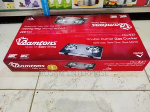 Ramtons 2burner Gas Cooker Ceramic Top (Glass) Rg537