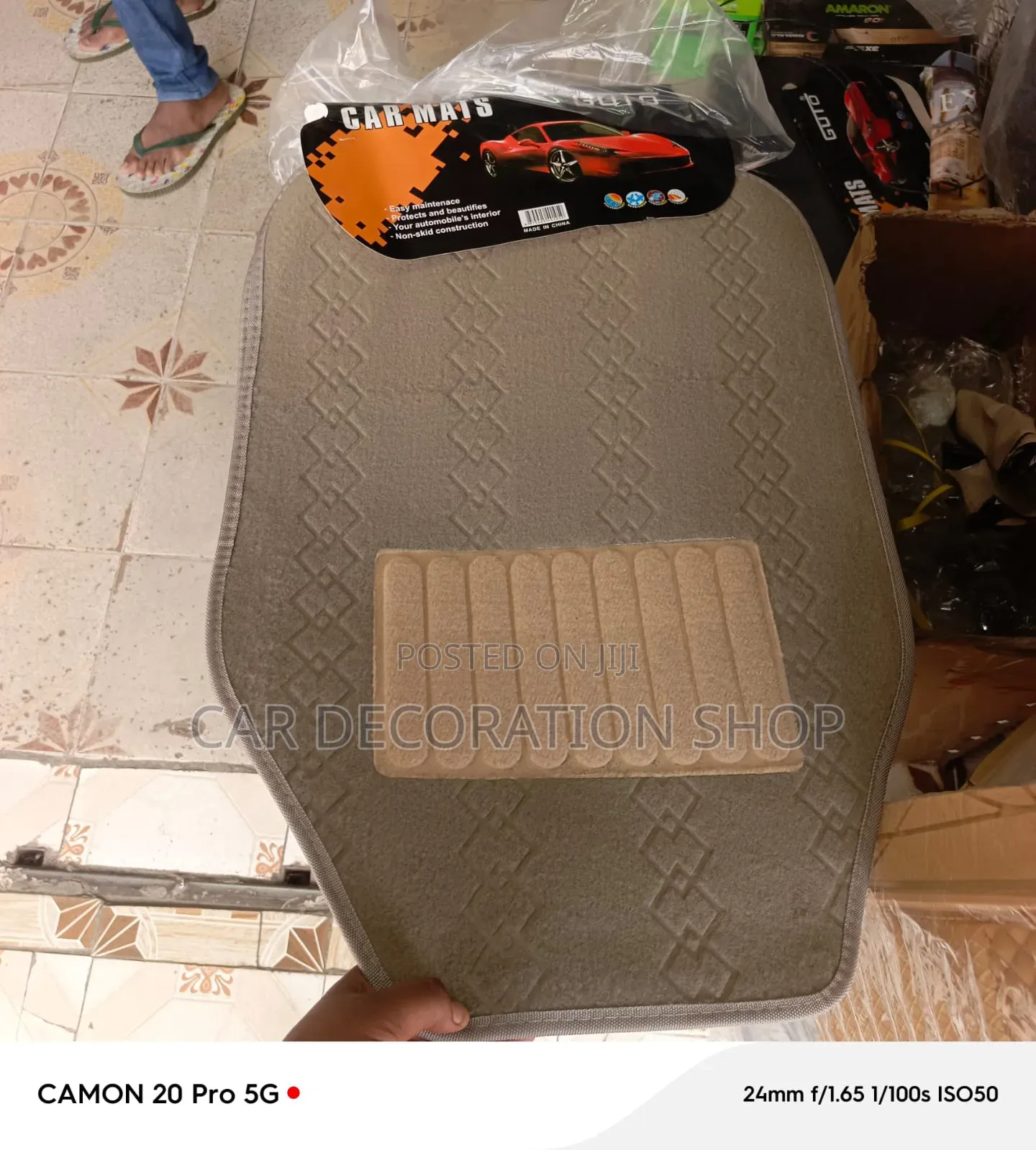 Baije Front Rear Interior Floor Woolen Textured Mats