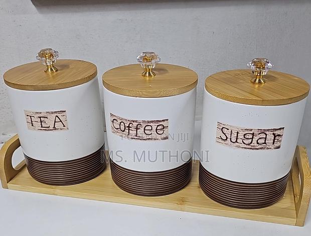 *800ml Coffee ,Tea ,Sugar Canisters - thumbnail 2