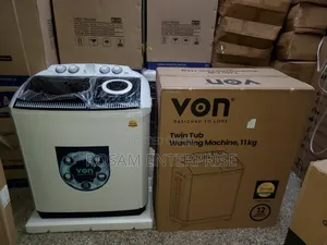 Von 11kgs Twin Tub Washing Machine -White